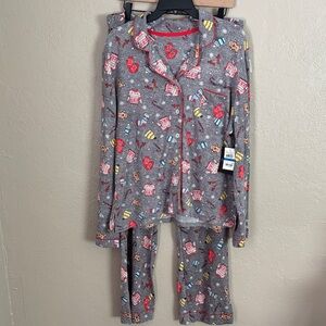 Cuddl Duds Women’s Super Soft 2 Piece Pajama Set Winter Holiday Christmas XL